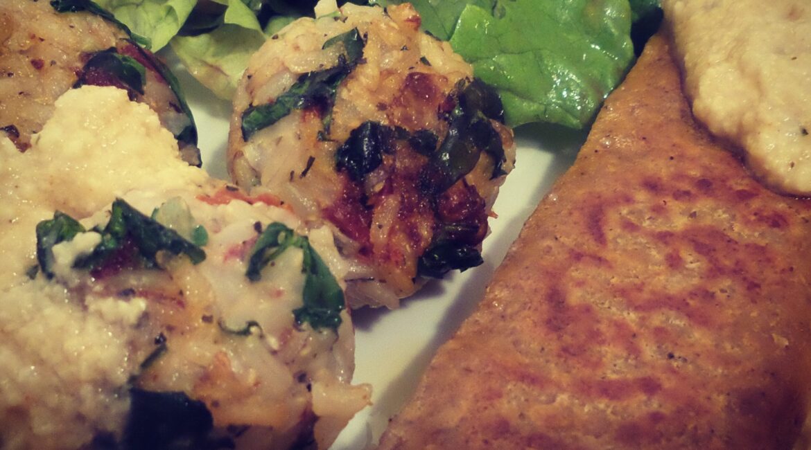Rezept vegane Reisbällchen mit Petersilie