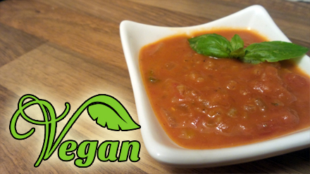 Rezept: Vegane Grünkern-Bolognese | Tomaten-Sahne-Soße