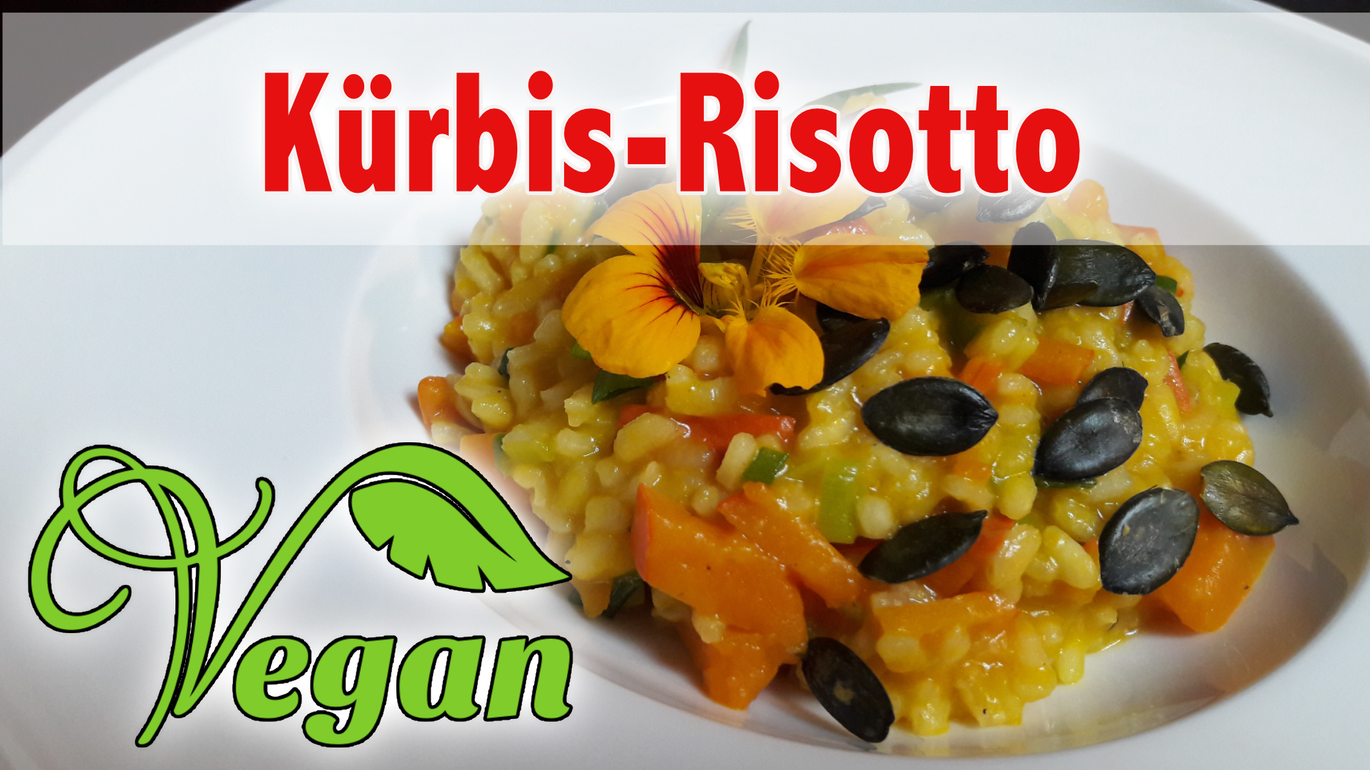Rezept: Veganes Kürbis-Risotto mit gerösteten Kürbiskernen