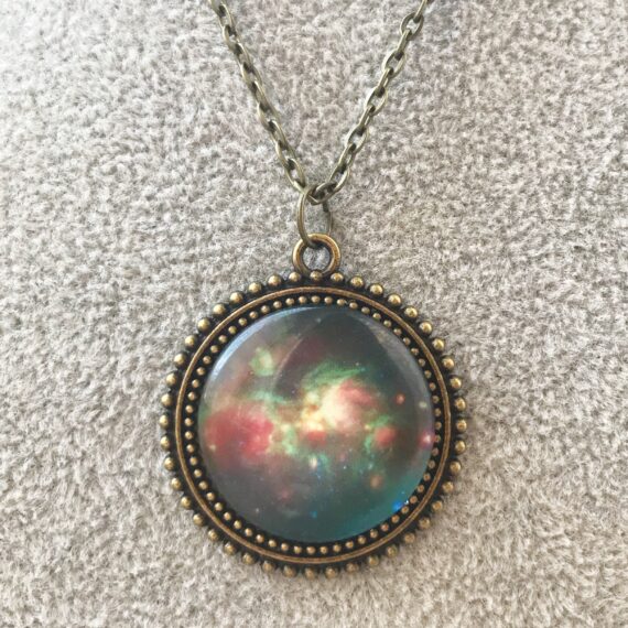 Cabochon Motivkette Galaxie Einssein