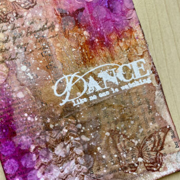 Handmade Mixed Media Postkarte