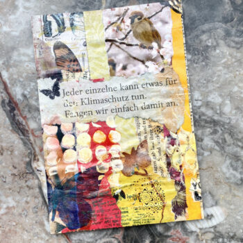 Handmade Postkarte Collage