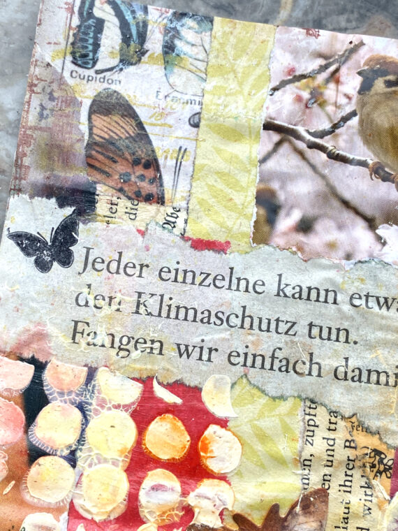 Handmade Postkarte Collage