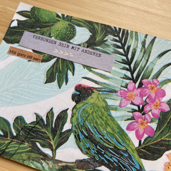 Handmade Postkarte Jungle