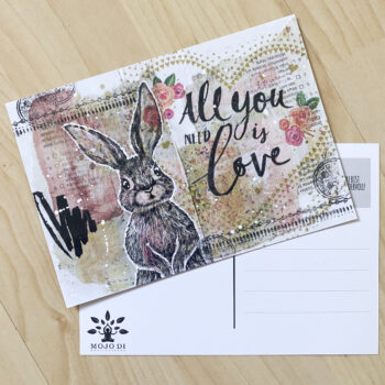 Postkarte All You Need Is Love ArtJournal